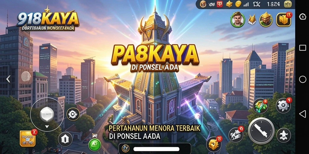 Tampilan luar biasa dari gameplay Tower Defense 918KAYA.