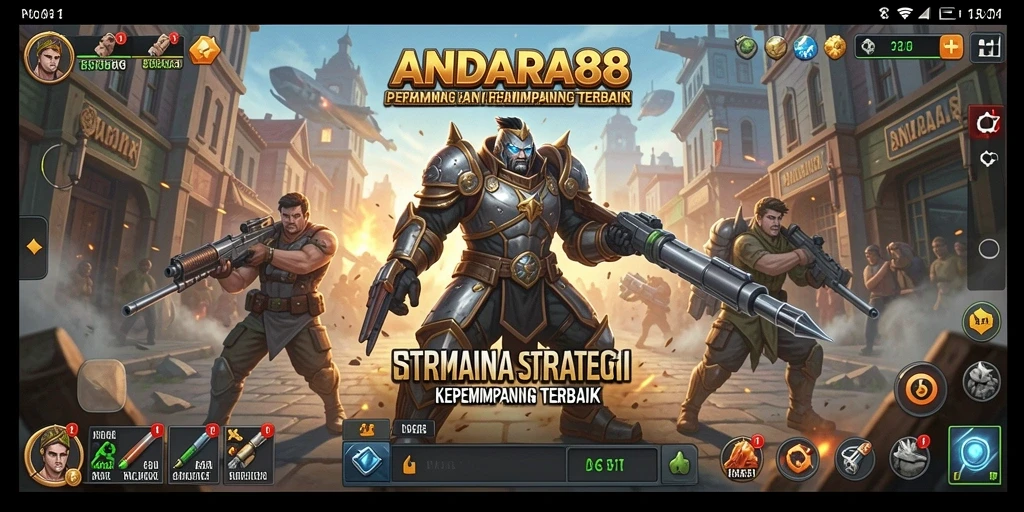 Tampilan gameplay ANDARA88 dengan aksi strategi yang mendebarkan.