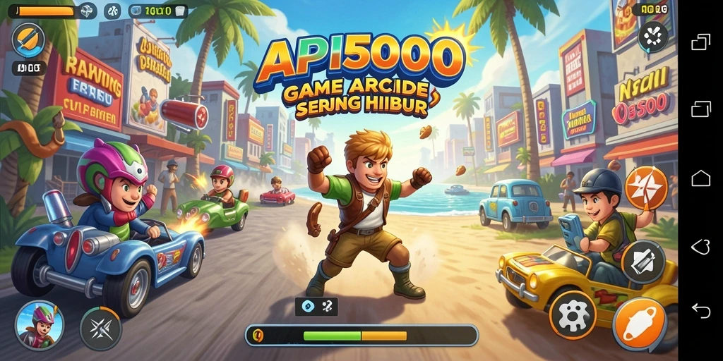Tampilan gameplay seru dari API5000 yang menantang.