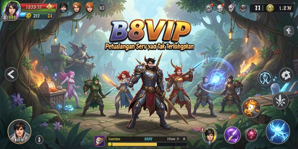 Tampilan gameplay seru B8VIP saat menjelajahi dunia petualangan.