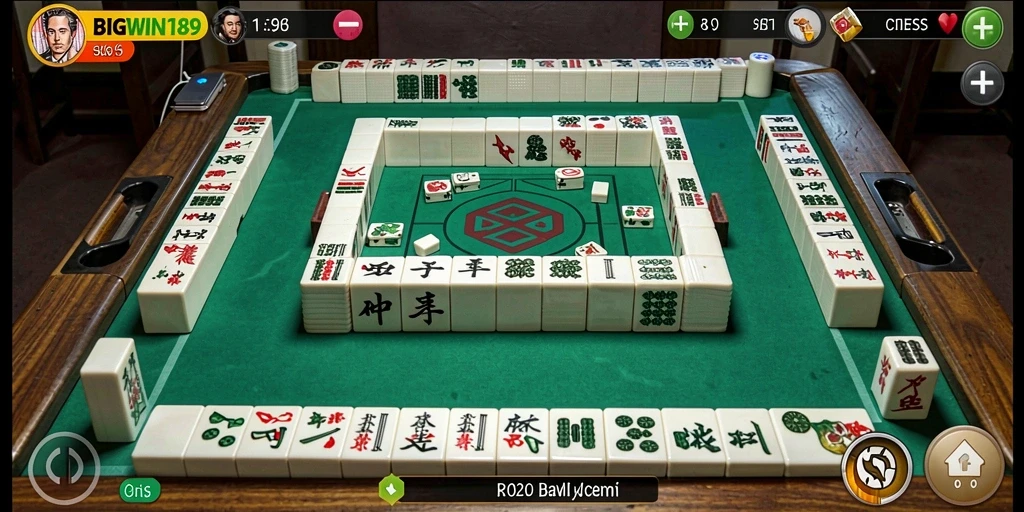 Tangkapan layar gameplay BIGWIN189 menampilkan strategi Mahjong yang memukau.