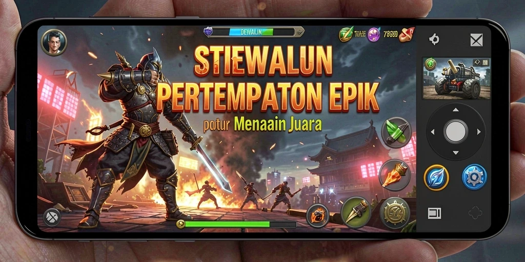 Tampilan menarik gameplay DEWALIN yang penuh aksi strategi.