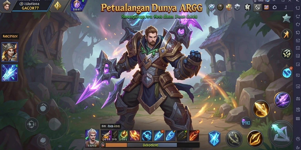 Tampilan gameplay <strong>GACOR77</strong> yang mendebarkan dan penuh aksi.