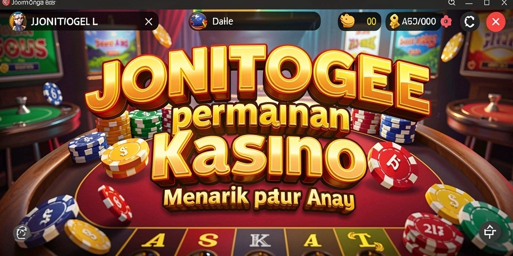 Tampilan permainan Kasino JONITOGEL yang menarik dan penuh aksi.