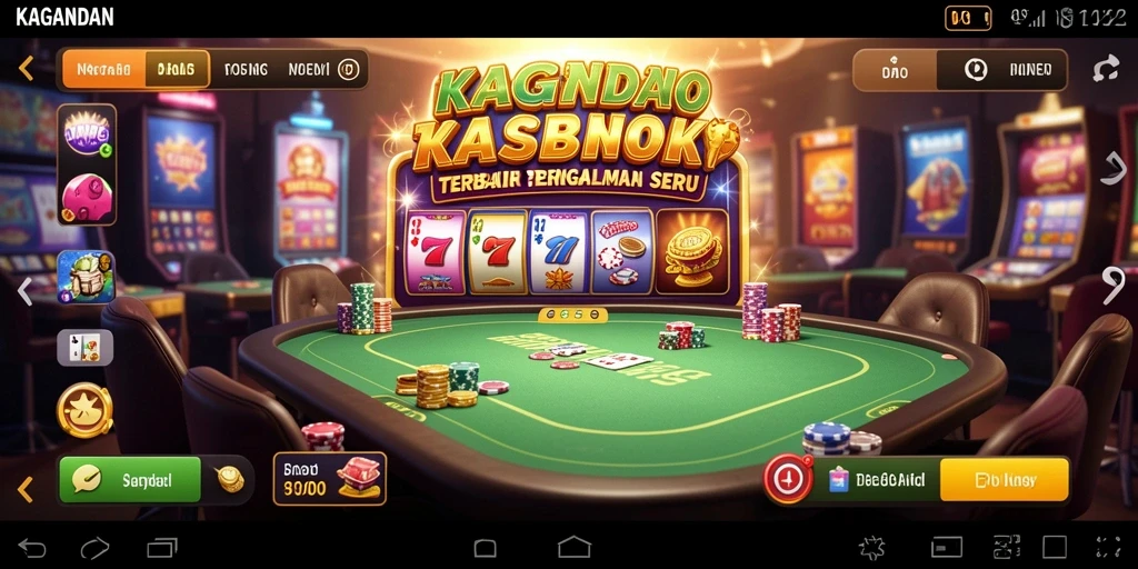 Screenshot utama menampilkan gameplay mendebarkan KAGANDAN di Kasino.