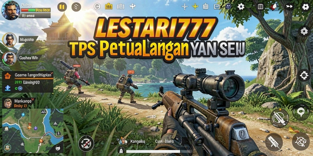 Tampilan gameplay seru dalam LESTARI777 dengan aksi TPS yang mendebarkan.