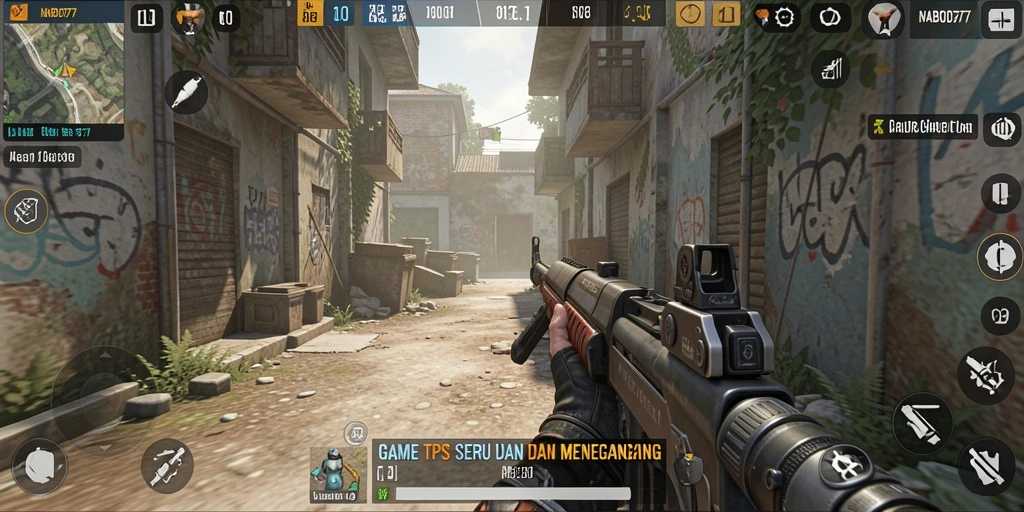 Gameplay menegangkan dari NABOB77 dalam aksi TPS.