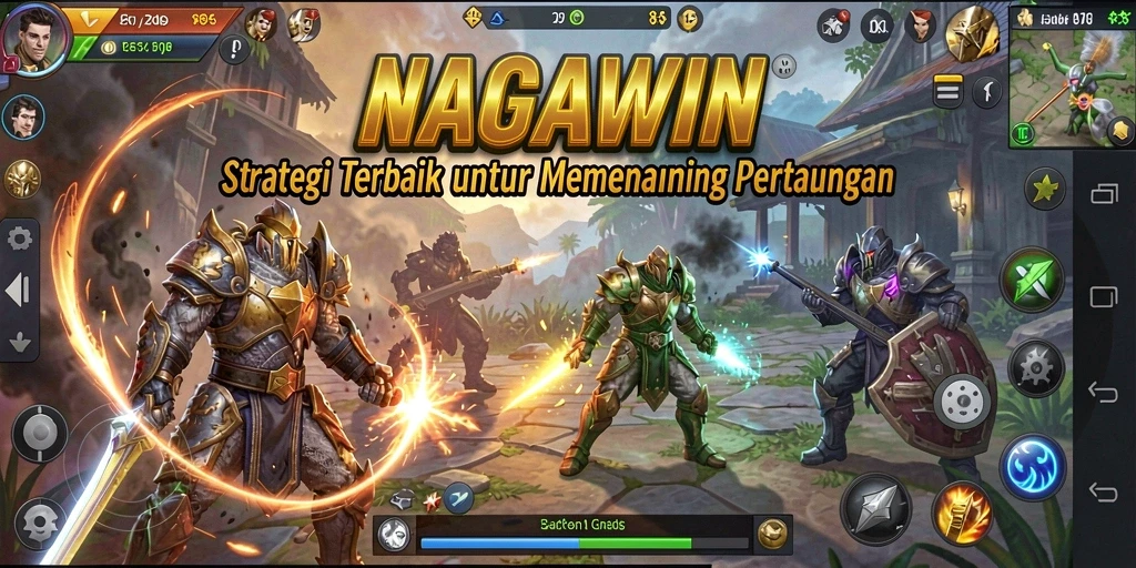 Screenshot gameplay NAGAWIN yang menunjukkan strategi mendalam.