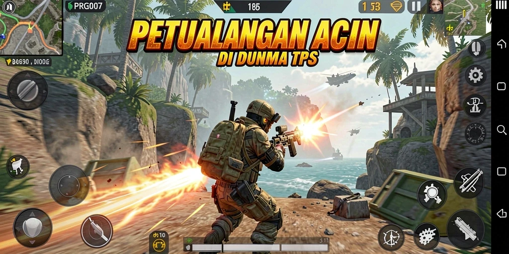 Gameplay seru PRG007 menampilkan aksi pertempuran di medan tempur.