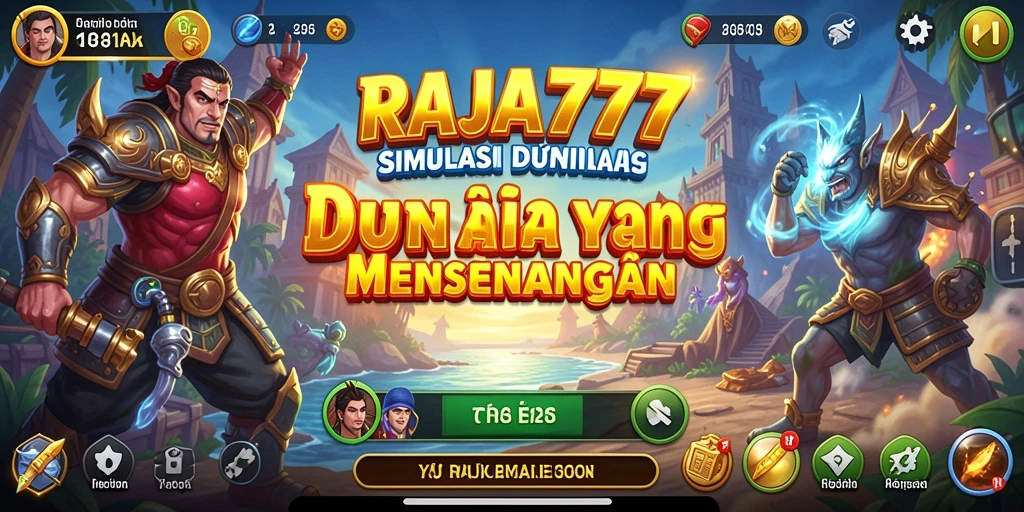 Tampilan gameplay RAJA777 yang penuh warna dan interaktif.