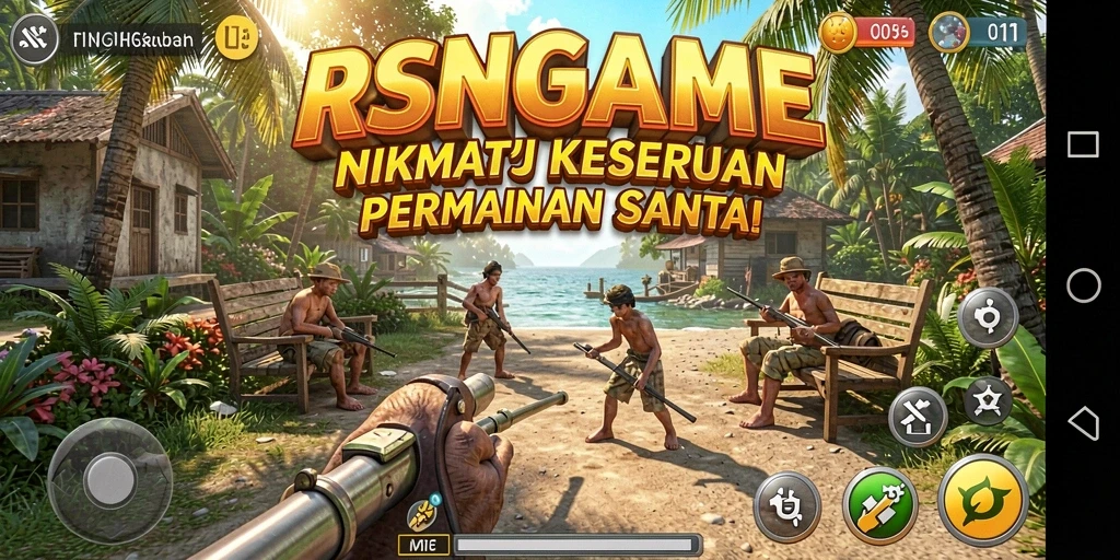 Tampilan gameplay seru dari RSNGAME yang penuh warna.