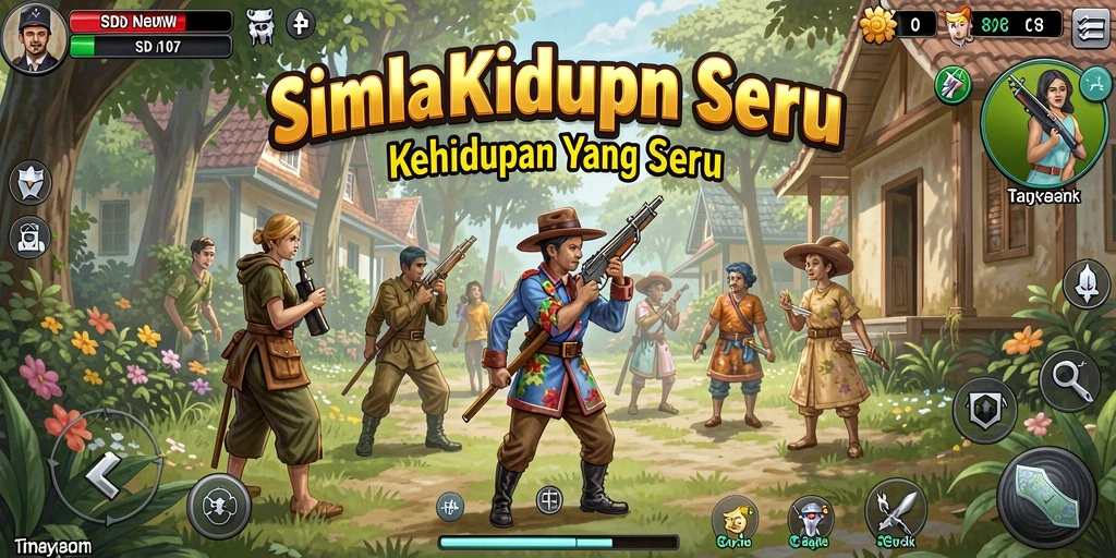 Gameplay SD107 yang menarik dan interaktif.