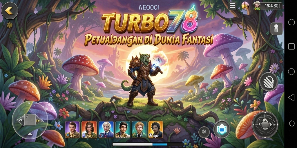 Tampilan gameplay TURBO78 yang penuh aksi dan petualangan.